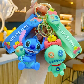Disney Dygsnio Keychain Lėlės Automobilių Key Chain Duomenys Žaislas Scrump Pakabukas Mažas Mielas Paketų Prižiūrėtojų Raktinę Maišelį Aksesuarų Vaikams Gimtadienio Dovana