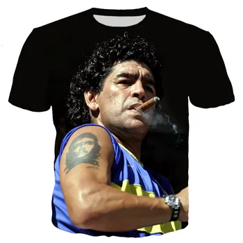 Maradona vyrų/moterų Naują 3D spausdinti marškinėliai atsitiktinis Harajuku stiliaus marškinėlius streetwear viršūnes dropshipping