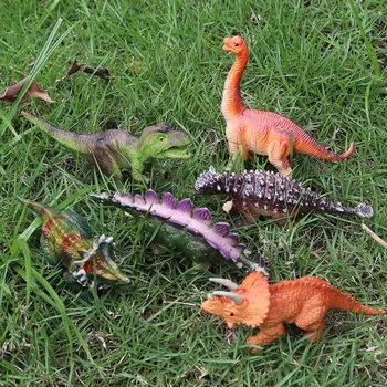 Oenux Mini Juros periodo Stegosaurus Saichania Kietojo PVC Dinozaurų Pasaulio Gyvūnų Modelio figūrėlių Kolekcija Žaislas Vaikams