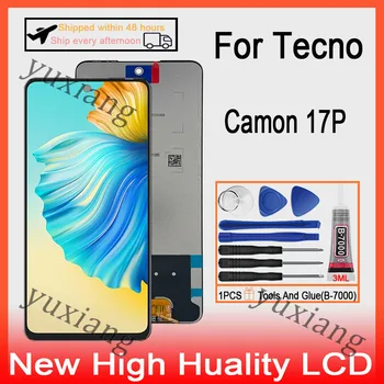 Originalą Tecno Camon 17P CG7 LCD Ekranas Jutiklinis Ekranas skaitmeninis keitiklis Pakeitimas LCD ekranas Su Rėmelį