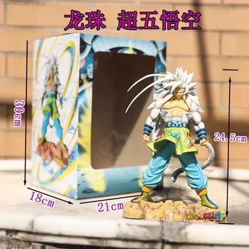25CM Dragon Ball Z Anime Pav Sūnus Gokas Super Saiyan PVC Veiksmų Figūrėlės Kolekcines Modelis Vaikams, Dovana, Žaislai Vaikams