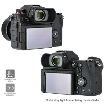 Minkšto Silikono Ilgai Kamera Eyecup ypatinga Panasonic DC-S1H S1R S1 Pakeičia Panasonic NT-EB6 vaizdo Ieškiklio Okuliaro Raštas