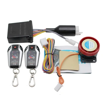 2 Dviejų krypčių Motociklų Signalizacijos Įrenginys, Anti-praslydimo Sistema, Motoroleris Įsilaužimo Vibracijos Signalas Nuotolinio Variklio Užvedimo 5meter Auto-lock 4