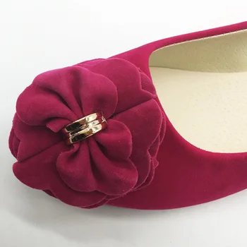 2021 vieną batai moterų nurodė, seklių burną butas batai korėjos versija gėlių moterų batai suede patogus WSH2346