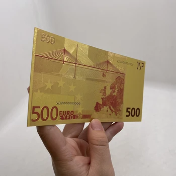 10vnt/Daug 500 Eurų Kataras Aukso Banknotų Suvenyrų Bilieto Korteles Momery Surinkimo ir Dovana