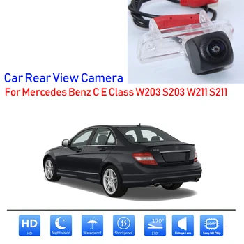 170 Laipsnių 1080x720P HD CCD Vandeniui Automobilių Transporto priemonių Galinio vaizdo Atbuline Kamera Skirta Mercedes Benz C E Klasės W203 S203 W211 S211 2