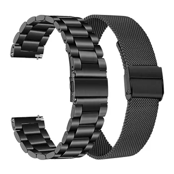 Akių & Soild Nerūdijančio Plieno Watchband Garmin Vivomove HR 3S 3 / Vivoactive 4 4S 3 / Venu Luxe Stiliaus Laikrodžių Juosta Dirželis 5