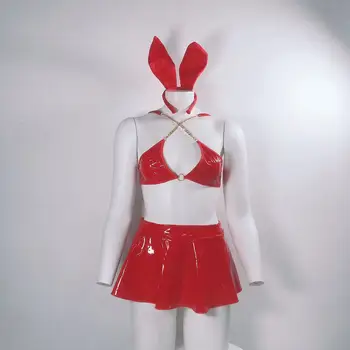 4Colors Sexy Bunny Cosplay Halloween Kostiumai Moteris Raudona Kalėdų Kostiumai Išgalvotas Šaliai Vaidmuo 4