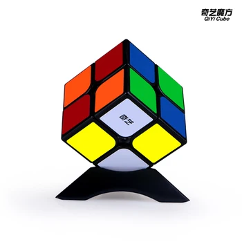 QIYI QIDI W 2x2 Greitis Kubo qidi 2x2x2 Profesinės Įspūdį Cubo Magico Švietimo Žaislai Magic Cube Lipdukas kūdikių žaislai vaikams