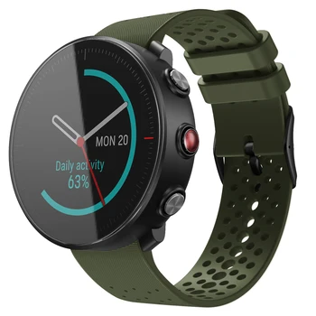 Silikono Oficialiai Grupė Už Poliarinio Vantage M Sportas Dirželis, Minkštas Watchband Pakeitimo Smartwatch Riešo Apyrankę Kvėpuojantis Apyrankė 0