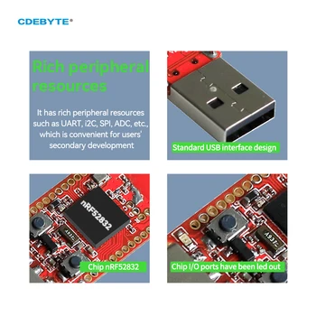 CDEBYTE Sniffer USB E104-BT5032U nRF52832 Belaidžio 