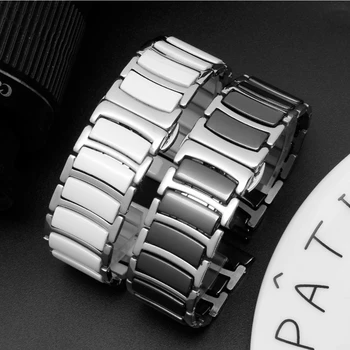 Watchband Keramikos Diržu, Huawei Žiūrėti GT 3 46mm 42mm, Nerūdijančio Plieno, Keramikos Apyrankę, Huawei Žiūrėti GT3 GT Runner Correa