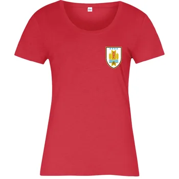 Urugvajaus Nacionalinės Futbolo Rinkinys T-Shirt Kairėje Krūtinės Ponios 2019 M. Vasaros Stiliaus Prekės ženklo Atsitiktinis O-Kaklo Moterų Spausdinti T Shirts