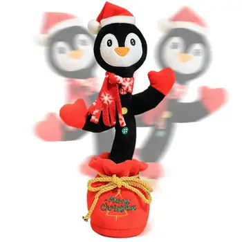 Šokių Šiaurės Elnių Kalėdų Žaislas Įkrovimo Kalėdų Šokių Muzikos Žaislas, Dainavimo, Šokių Kalbėti Kartoti Animacinis Pliušinis Dovana