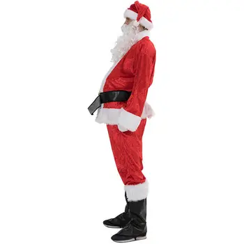 Kalėdų Kalėdų Senelis Dress Fancy Dress Kostiumai Suaugusiems Kostiumai Cosplay Kalėdos 5vnt