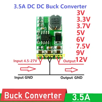 3.5 DC-DC Buck Konverteris Modulis 4.5 V-27V 15V 24V į 3V 3.3 V, 3,7 V 5V 6 V 9V 12V Žingsnis Žemyn Įtampos Reguliatorius POWER Board automobilį