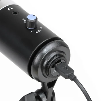 Profesinės Kondensatoriaus Mikrofonas Įrašymo Studija USB Mikrofonas PC Kompiuteris Srautinių Transliacijų Žaidimai 