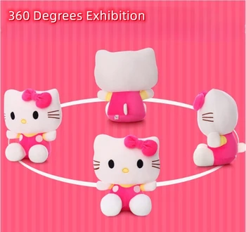Hello Kitty Pliušinis Žaislas Mielas Sanrio Kawaii KT Katė Plushie Žaislai, Lėlės, Įdaryti Minkšta Pagalvėlė Sofos Vaikams Kalėdų, Gimtadienio Dovanos