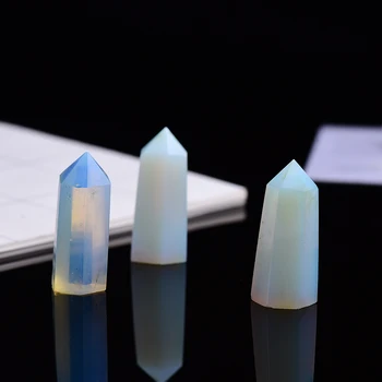 35-45mm Opal Šešiakampe Skiltyje Kristalų Taško Remonto Crystal Healing Magic Wand Akmens Namo Apdailą Feng Shui Kambario Apdaila 2