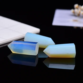 35-45mm Opal Šešiakampe Skiltyje Kristalų Taško Remonto Crystal Healing Magic Wand Akmens Namo Apdailą Feng Shui Kambario Apdaila 3