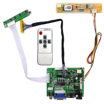 HDMI+VGA Kontrolės Valdyba Stebėti Rinkinys CLAA154WP05 LP154WP1 B170PW06 LCD LED Ekrano Valdiklio plokštės Tvarkyklės 4