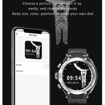 Naujas 2 in 1 laisvų Rankų įranga Smart Watch Vyrų TWS 5.0 