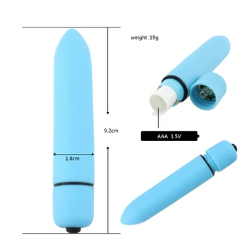 9 Spalvų 10 Greičio Mini Kulka Dildo Vibratorius Klitorio Stimuliatorius Sekso Produktai AV Stick Analinio Sekso Žaislai Moterims, Masturbator 4