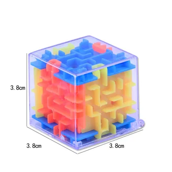 Tiesioginio burbulas Juokinga Valcavimo Kamuolys Cubos Žaislai Vaikams Švietimo 3D Labirintas 