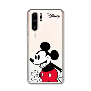 Disney Mielas Peliukas Mikis Telefoną Atveju Huawei 30 P20 Pro P40 Mate 20 Lite P Smart Z Y5 Y6 Y7 2019 Skaidrus