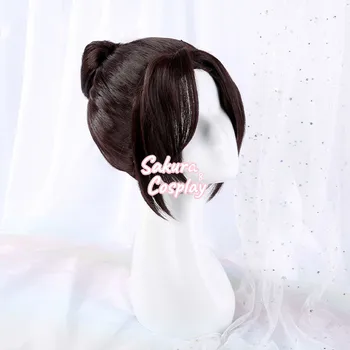 Anime Violetinė Evergarden Isabella York Cosplay Juoda Trumpas Karščiui Atspariu Sintetinių Plaukų Halloween Carnival Party + Nemokamas Perukas Bžūp