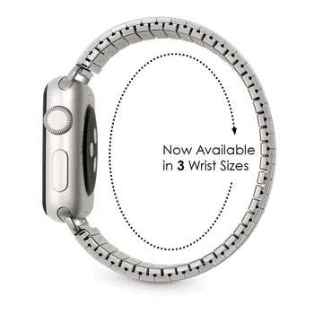 Dirželis Apple Watch Band 7 45mm 41mm Metalo, Nerūdijančio Plieno, Watchband Lankstumo Apyrankė IWatch Serijos 6 5 4 3 40MM 44MM 4