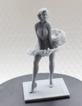 Garažas Rinkinys Unpainted 1/24 75mm Pav Dervos Modelio Rinkinio 1/18 100mm Marilyn Monroe Sexy Girl Anime GK 3D 3D Spausdinimo Garažo Rinkinys 322