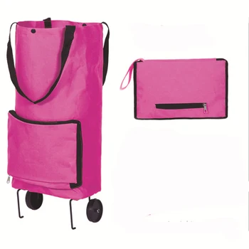 Nešiojamų Namų Pirkinių Saugojimo Krepšys Vežimėlio Krepšys Ant Ratų Traukti Krepšelį Bakalėjos Maišai Daugkartinio Lankstymo Pirkti Daržovių Maišelis Vilkikas Paketas