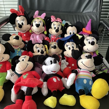 20cm Disney Pliušas Mickey Mouse Minnie Pliušinis Žaislas Animacinių filmų Anime Minnie Mouse Įdaryti Lėlės, Žaislai, Gimtadienio, Kalėdų Dovana Vaikams