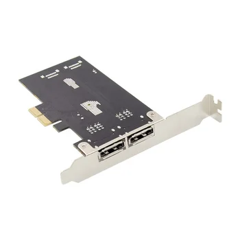 PCIe 4 Port SATA III 6G +2 Uostą esata RAID Controller card Marvell 88SE9230 chipset pcie 4 port sata3.0 adapterio plokštę