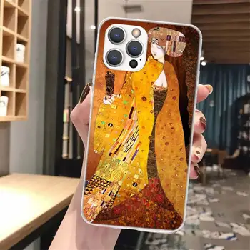 Gustavo Klimto bučinys Desig Minkštas Telefono dėklas 
