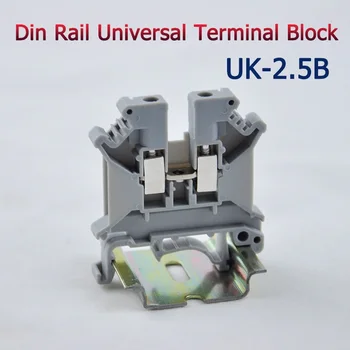 10vnt UK-2.5 B UK-1,5 N DIN Bėgelio Universalus Gnybtų Blokai Varžtas Tipas UK2.5B Phoenix Tipo, Aukštos Kokybės UK-3N-5N 6N-10N-16N-25N