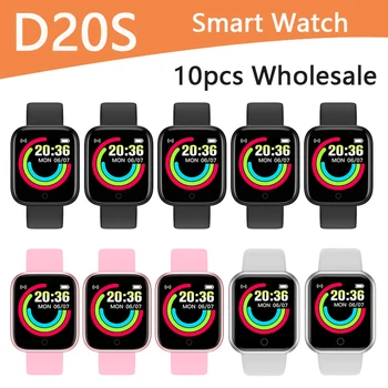10VNT D20S Smart Watch Vyras Moteris Nemokamas Pristatymas Įdėti Nuotraukų Širdies ritmo Vandeniui Geriausias Smart žiūrėti IWO 13 pk y78 Y88 D30