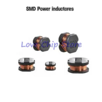 100vnt Inductores de potencia SMD Galia Induktyvumo ritė, CD42 2.2 uH 3.3 uH 4.7 uH 6.8 uH 10uH 22uH 33UH 47UH 2R2 3R3 4R7 6R8 4.5*4*2.5 mm 3