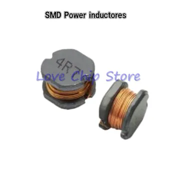 100vnt Inductores de potencia SMD Galia Induktyvumo ritė, CD42 2.2 uH 3.3 uH 4.7 uH 6.8 uH 10uH 22uH 33UH 47UH 2R2 3R3 4R7 6R8 4.5*4*2.5 mm 4