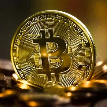 Kūrybos Suvenyrų Auksą, Padengtą Bitcoin Moneta, Kolekcines, Puiki Dovana Tiek Monetos Meno Kolekcija Aukso Monetą 2