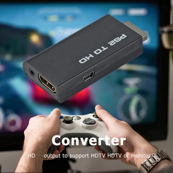 Už PS2 su HDMI Suderinamus Garso ir Vaizdo Keitiklis Žaidimų Konsolę su HDTV Monitorius, Adapteris Protector Ekrano Jungties Priedai
