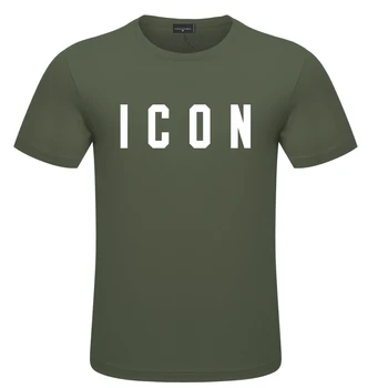 Didelis Vyrai T-Shirt DSQ2 Prekės Atsitiktinis Mens Kelių Spalvų Prarasti Trumpas Rankovėmis Marškinėliai PIKTOGRAMĄ Medvilnės Kvėpuojantis Porų, T Marškiniai S-3XL