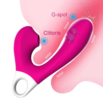 Dildo, Vibratoriai Moterims Čiulpti Vibratorius Clit Sucker-Klitorio Dulkių Stimuliatorius G-Spot Massager Suaugusiųjų Sekso Žaislai Moterims 3