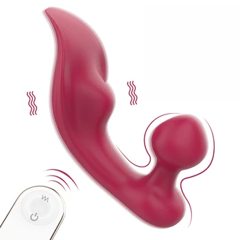 2 IN 1 Kelnaitės Nešiojami Klitorio Vibratorius Belaidžio Nuotolinio Valdymo Vibruojantis Kiaušinis Butt Plug Klitorio Stimuliatorius Sekso Žaislai Moterims 5