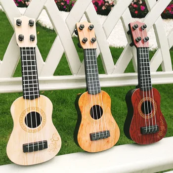 4 Stygų Klasikinės Havajų Gitara Žaisliniai Muzikos Instrumentai Vaikams, Mini Gitara Ankstyvojo Ugdymo Mažas Gitara Žaislai Vaikams 2