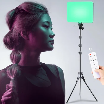 14 Colių RGB Fotografijos 3200K Šviesos-6500K LED Lempos Selfie su 2M Stovėti RGB 26 Spalvas, Vaizdo, Šviesos, Vaizdo Fotografavimo 0
