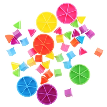 Pakuotė 42 Vienetų Trivial Pursuit Žaidimo detalės Pyragas Pleištai Dalys Mokymosi Matematikos Frakcijos Vaikai Spalvinga 